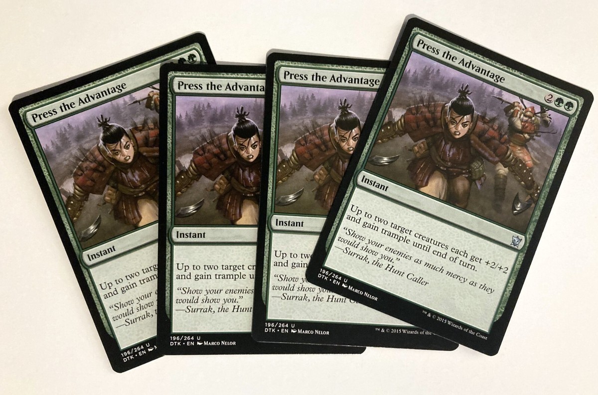Press the Advantage (4) NM Dragons of Tarkir MTG Magic the Gathering | eBay