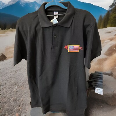 Polo shirts Andry for men 100 cotton Color Black Brand New Size 36