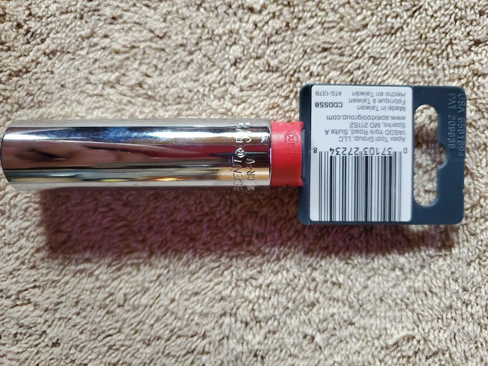 Crescent Brand 5/8 inch by 1/2" Drive 6 Pt Deep Well Socket - Image 2 of 4