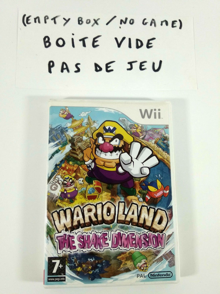 Wii VF Empty Box Wario Land The Shake Dimension NO GAME Fast
