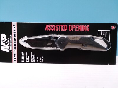 Smith & Wesson Repo Assisted Open Tanto Pocket Knife 8Cr13 Stainless New on Card