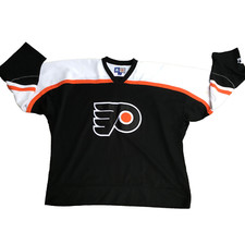 Vintage Philadelphia Flyers Starter Hockey Jersey Men Size XXL Black Orange