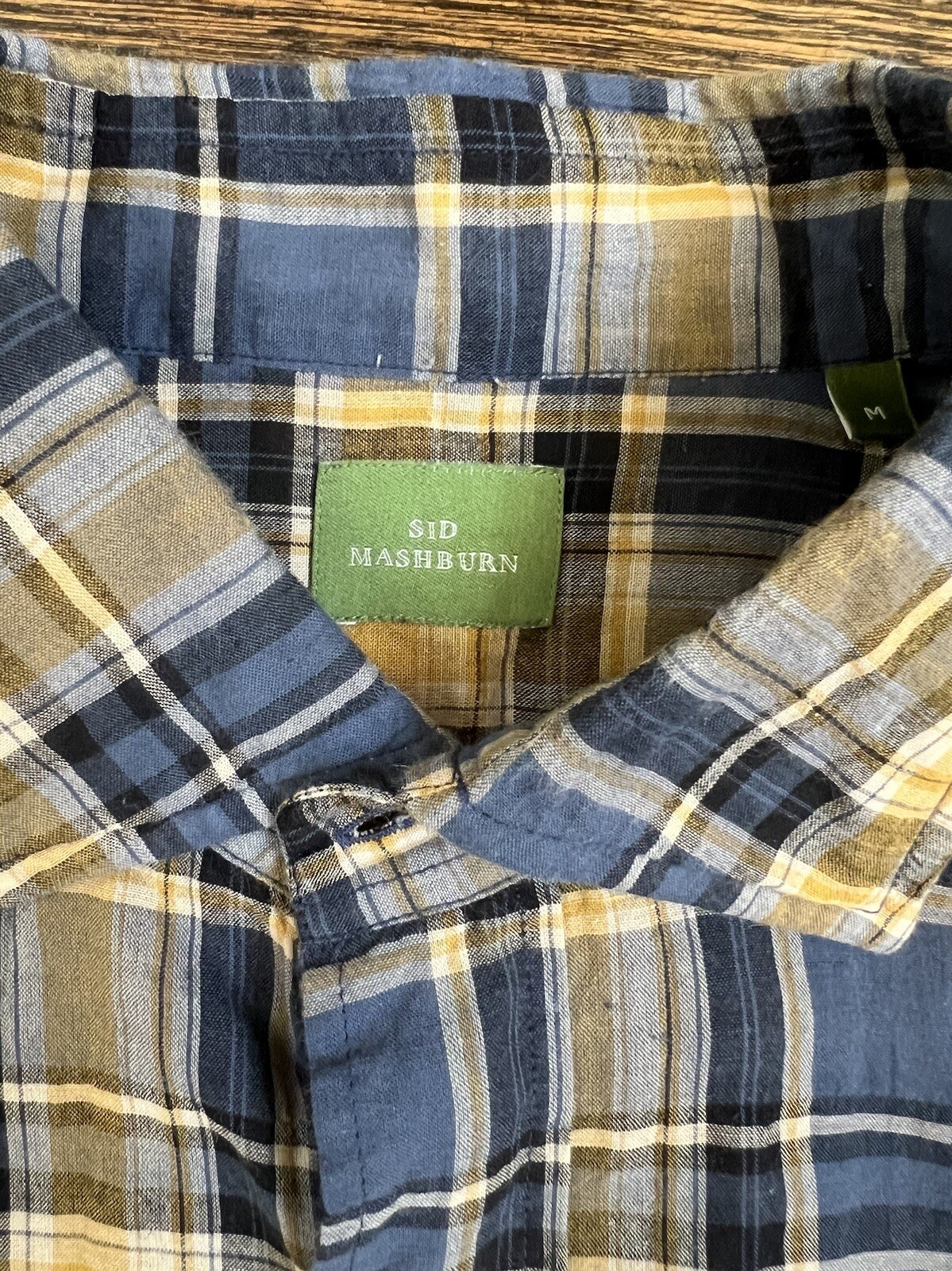 Sid Mashburn Spread Collar Button Down Size Medium - image 3