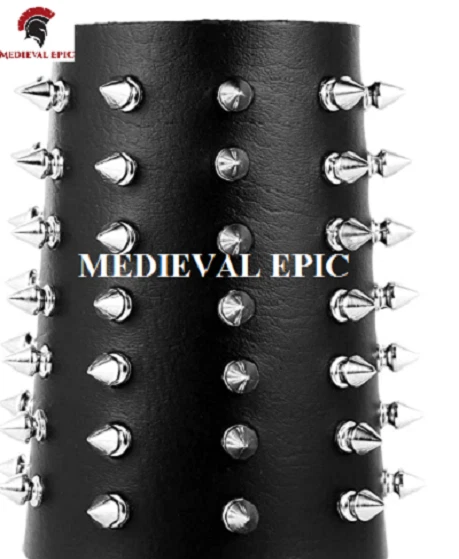 Black metal spike bracelet deals