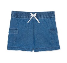 WONDER NATION Girls Size S 6-6X Denim Pull-On Drawstring Shorts