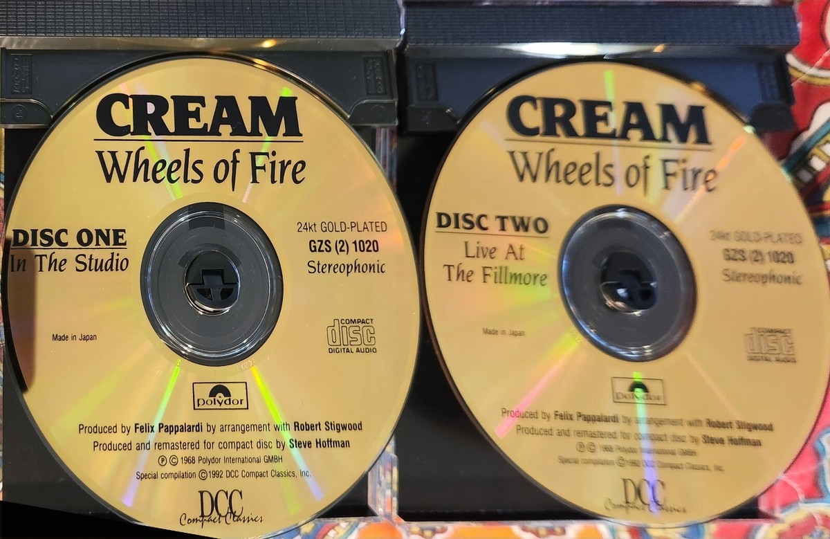 Cream - Wheels Of Fire 24KT GOLD PLATED 2CD IN SLIPCASE BOX DCC