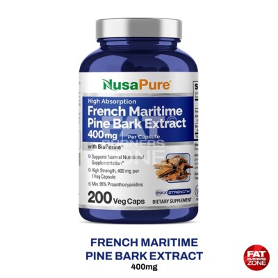 French Maritime Pine Bark Extract 400mg By NusaPure