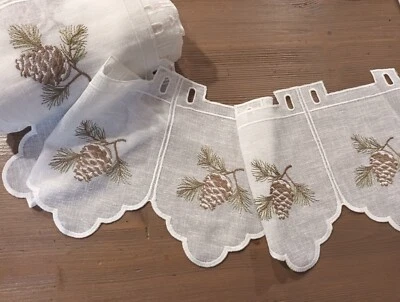 MANTOVANA tendina PIGNA ABETE NATALE FINESTRA H23 mulltipli 48cm