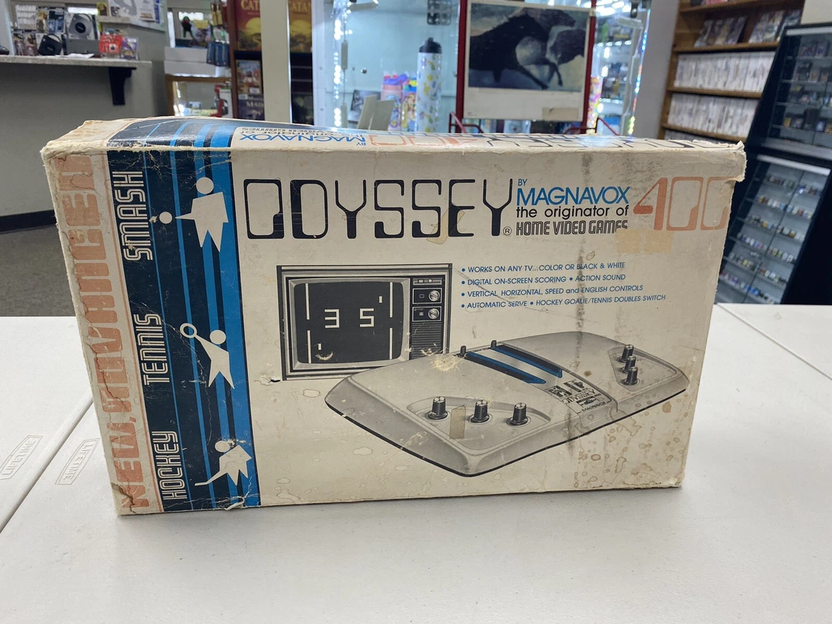 Odyssey 400 Magnavox Pong Consol 1976 Original Box MINT manual