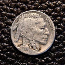 (ITM-5015) 1924-S Buffalo Nickel ~ Very Fine (VF) Condition ~ COMBINED SHIPPING!