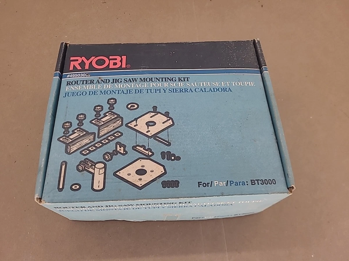Ryobi Router and Jig Saw Mounting Kit 4950300 For BT3000 Table Saw Parts Only