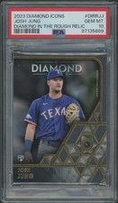 2023 Diamond Icons Josh Jung Diamond in the Rough Relic Rookie #1/5 PSA 10