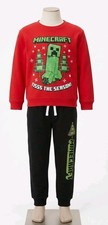 Minecraft Boys Creeper Sweatshirt  Pants Set Christmas Winter 260422-08 