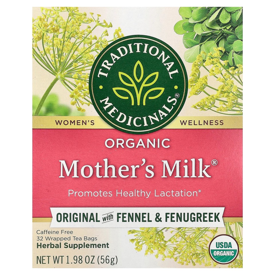 Organic Mother's Milk®, Original with Fennel & Fenugreek, Caffeine Free, 32