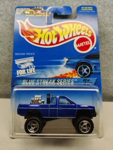 Hot Wheels VTG 1996 Blue Streak Series #2/4 Blue NISSAN TRUCK- Collector #574