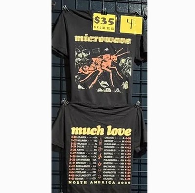 Microwave announce 'Much Love' anniversary Tour 2026 Reprint T shirt