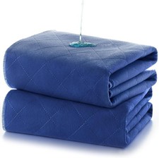 2 Incontinence Bed Pads Reusable Hospital Underpad Bed Mat Anti-Slip 36" x 34"