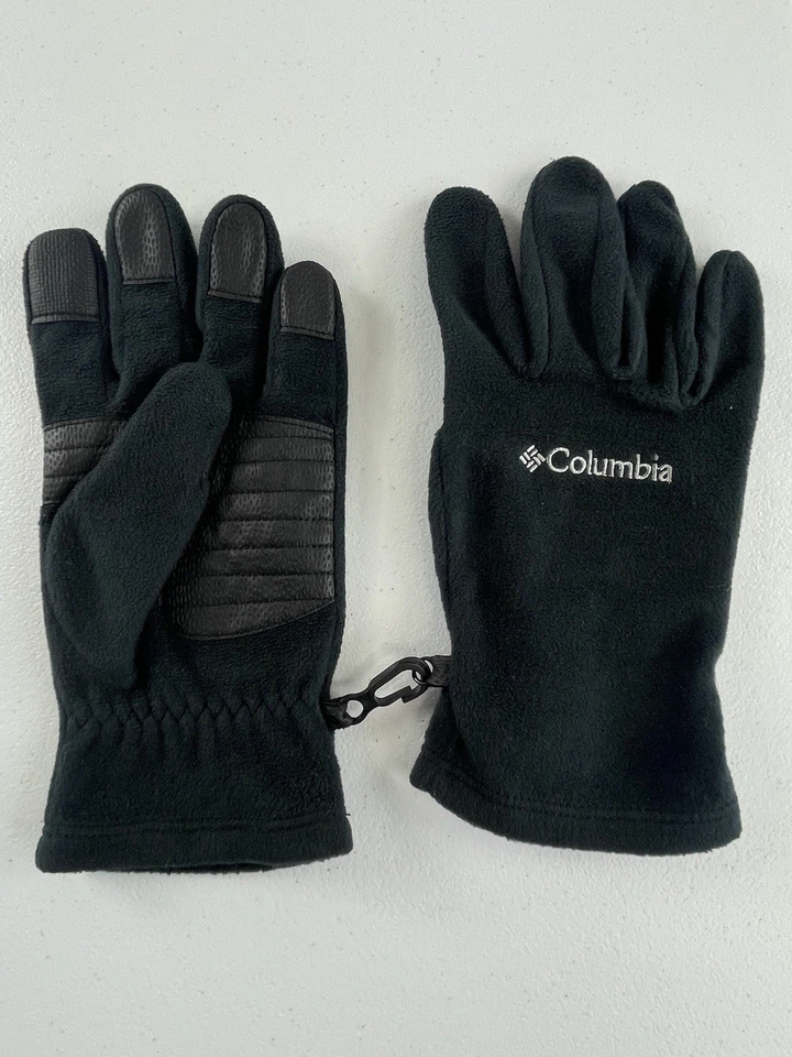 Guantes Columbia para hombre de vellón negro pequeños Foto 3 de 4