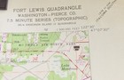 Vintage USGS Fort Lewis, WA Topo Map  1959 photorevised 1968 & 1973 McChord AFB — photo 5