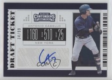 2019 Contenders Draft Picks Prospect Ticket 34/99 Antonio Cabello #24 Auto 2o7