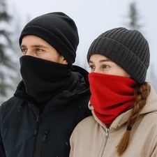 Fleece Warm Winter Windproof Neck Tube Scarf for Men Women Bandana Half Face Cov