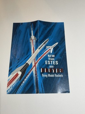 Estes Flying  Model Rocket New From Estes Mini Brute Pamphlet Rocketry EX