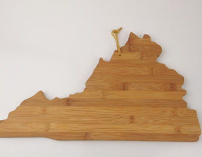 Totally Bamboo Virginia State Cutting Charcuterie Board