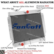 Full Aluminum 3 Row Radiator Fit 1959 1960 Cadillac Deville Eldorado 6.4l V8 Us