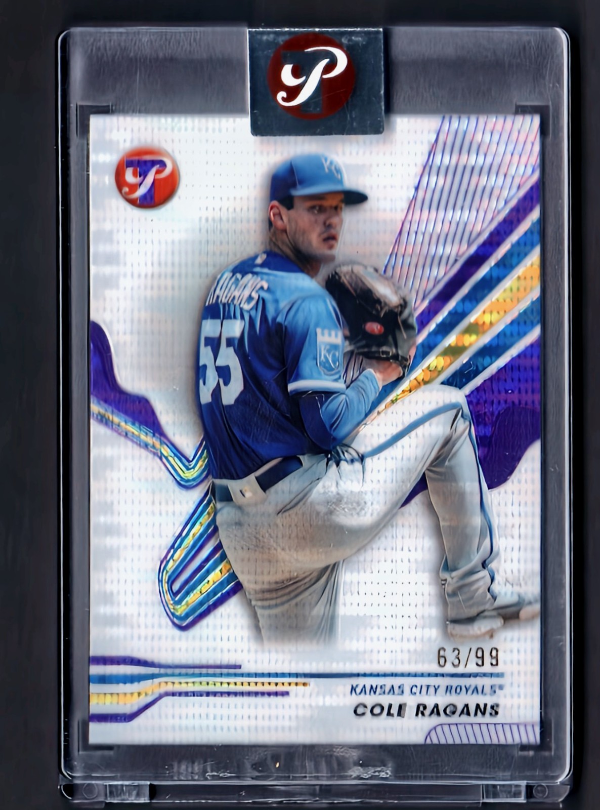 2024 Topps Pristine - Cole Ragans #183 Purple Refractor /99 Encased