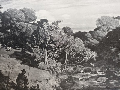 GLEN ASHDALE THE ISLE OF ARRAN SCOTLAND - SCOTTISH LANDSCAPE - ANTIQUE 1910