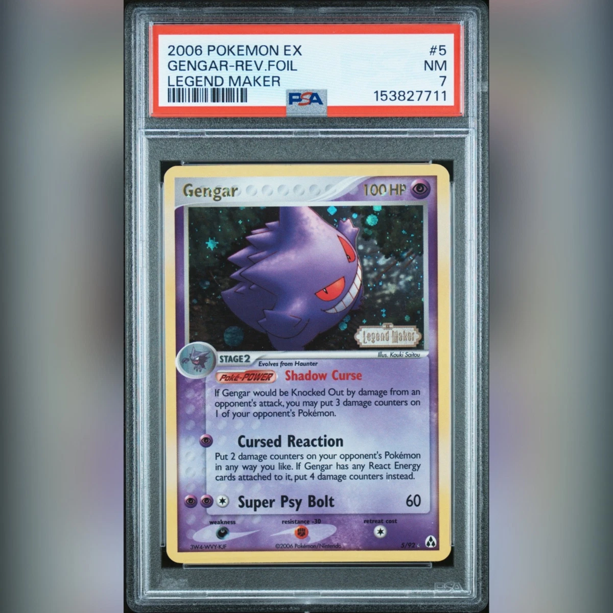 Gengar Pokémon TCG EX Legend Maker Individual Collectible Card