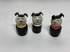Vintage Fisher Price Little People Dog Lot - 1 Smooth - 1 Red - 1 Yellow - Lot