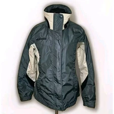 Columbia BUGABOO rain jacket ski coat Greenish gray women’s Small Vintage