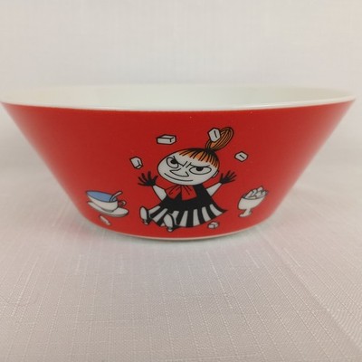 Arabia ''Little My'' Moomin Characters Bowl 6'' Red Collector Bowl
