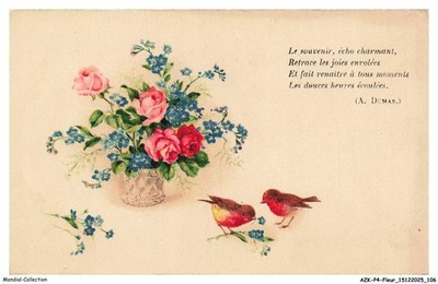 AZKP4-0322-BLUME - Das Souvenir - Charmantes Echo - Rosa - Myosotis