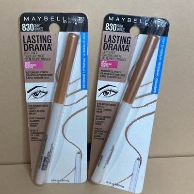 2x Maybeline Lasting Drama Waterproof Light liner #830 Shiny Bronze