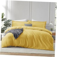 Yellow Duvet Cover King Size - 3 King 104" x 90" 38 - Yellow No Comforter 