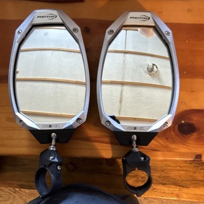 Seizmik Photon ATV Side Mounted Mirrors Black Fits Polaris RZR   A3