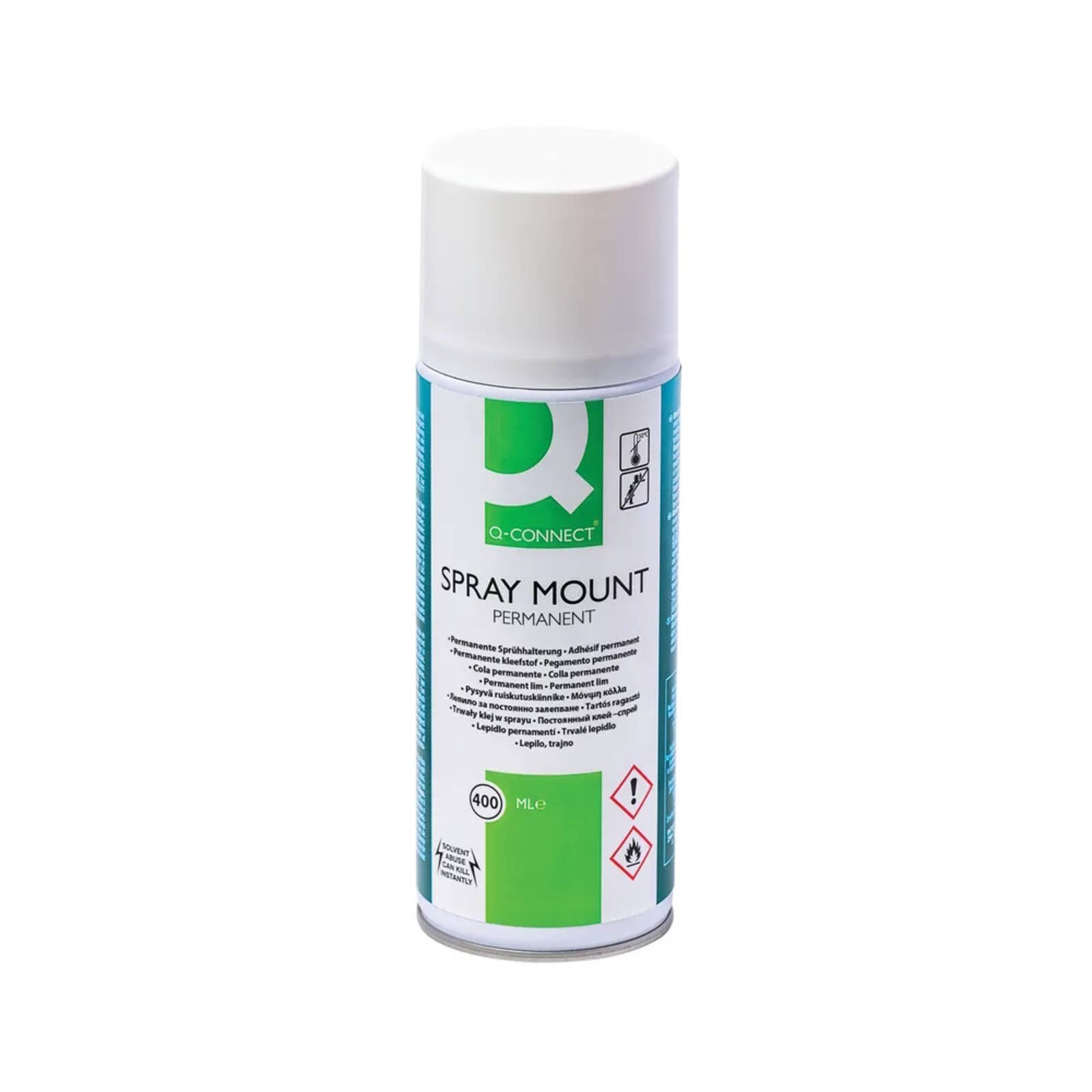 Q-Connect Spraymount Permanent Adhesive Aerosol 400Ml - Image 2