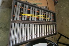 Antique Deagan Roundtop" Orchestra Bells Mounted in folding case 1123
