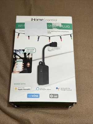 iHome Control Wifi Outdoor Water Resistant Smart Plug Alexa Google ISP100B