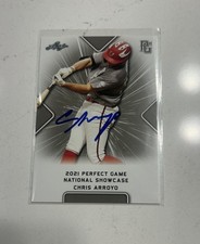 CHRIS ARROYO 2021 LEAF PERFECT GAME NATIONAL SHOWCASE ROOKIE CARD #149 IP Auto