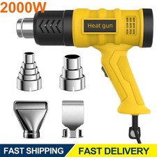 2000W Heat Gun Electric Hot Air Gun Stepless Temperature Heater 4 Nozzles Tool
