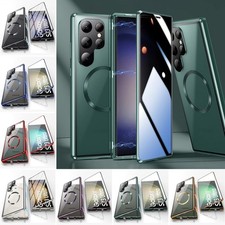 Magnetic Clear Case Screen Protector Fr Samsung Galaxy S25 Ultra S24 S23 S22 S21