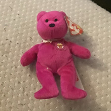 Ty Teenie Beanies Pink Bear Plush Toy for Ages 3-7 Years 3-4 4-7 Children