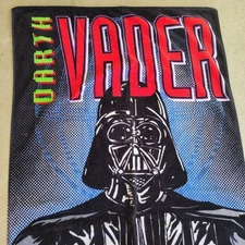 Vintage Star Wars Darth Vader Towel Beach Pool Wall Hanging Villain Lucasfilm 