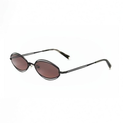Kendall + Kylie Women's Banks Oval 54mm Sunglasses Dark Gunmetal KKS4051-081
