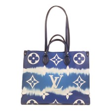 LOUIS VUITTON LV SHW On The Go Shoulder Tote Bag M45120 Monogram Escale Blue