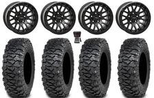 System 3 SB-9 Bdlk 15" Wheels Matte Bk 32" Savage XT Tires Ranger 1500&Xpedition