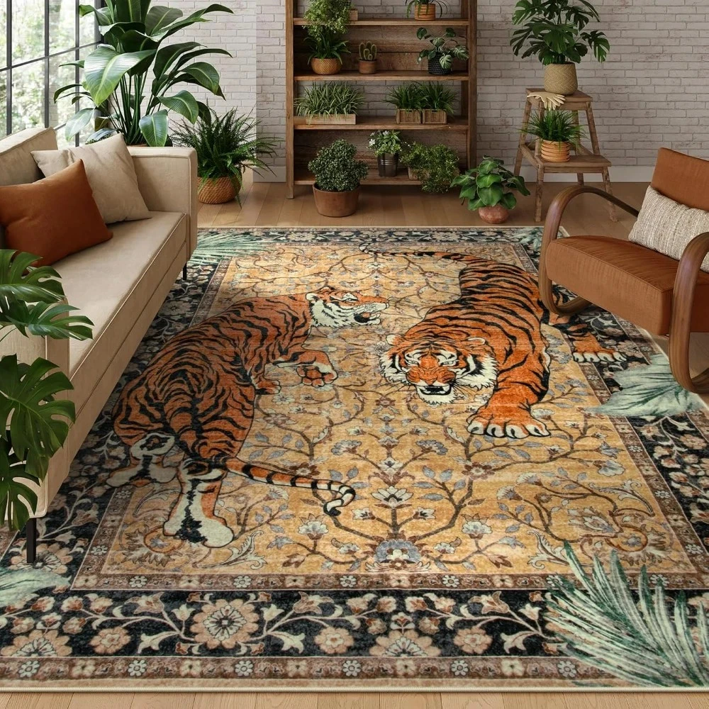 BRISTOL TIGER SMALL RUG MAT （BROWN FREE） BRISTOL TIGER SMALL RUG MAT （BROWN FREE）の通販はau PAY